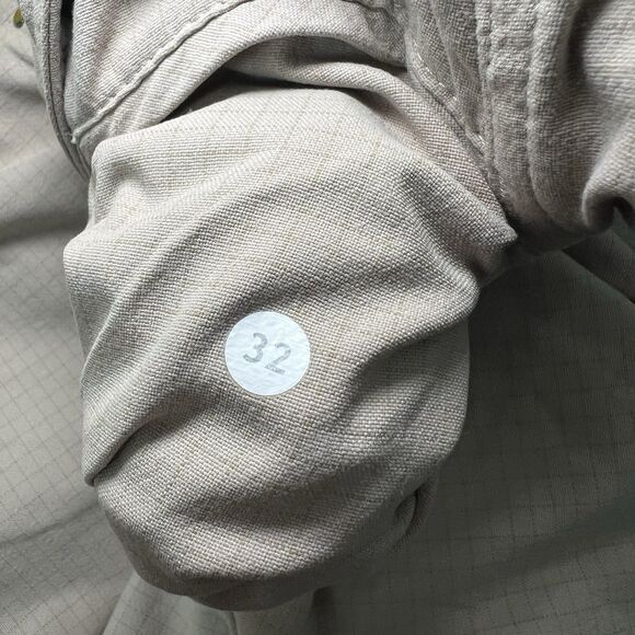 Lululemon Chino Shorts Mens Size 32 Tan Khaki 5 Pocket Performance 10” Inseam - Picture 14 of 14